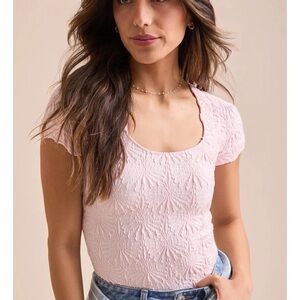 Women’s Altar’d State Blaire Short Sleeve Seamless Floral Tee